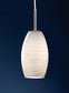 Batista 4.75"W 1-Light  Mini Pendant Light Fixture by Eglo Matte Nickel Finish with White Wiped Glass