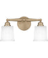 Cecilia Medium 2-light Bath Light Bronze Gold