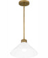 Quoizel Pendant 1-light Pendant Weathered Brass