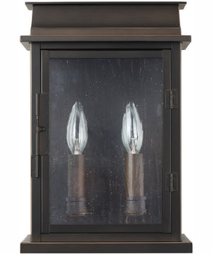 Bolton 2-Light Outdoor Wall-Lantern Rain or Shine - Oiled Bronze