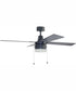 48" Dalton 1-Light Ceiling Fan Flat Black