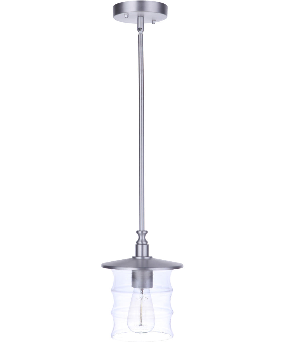 Canon 1-Light Outdoor Pendant Satin Aluminum