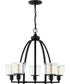 Holden 5-light Chandelier Earth Black