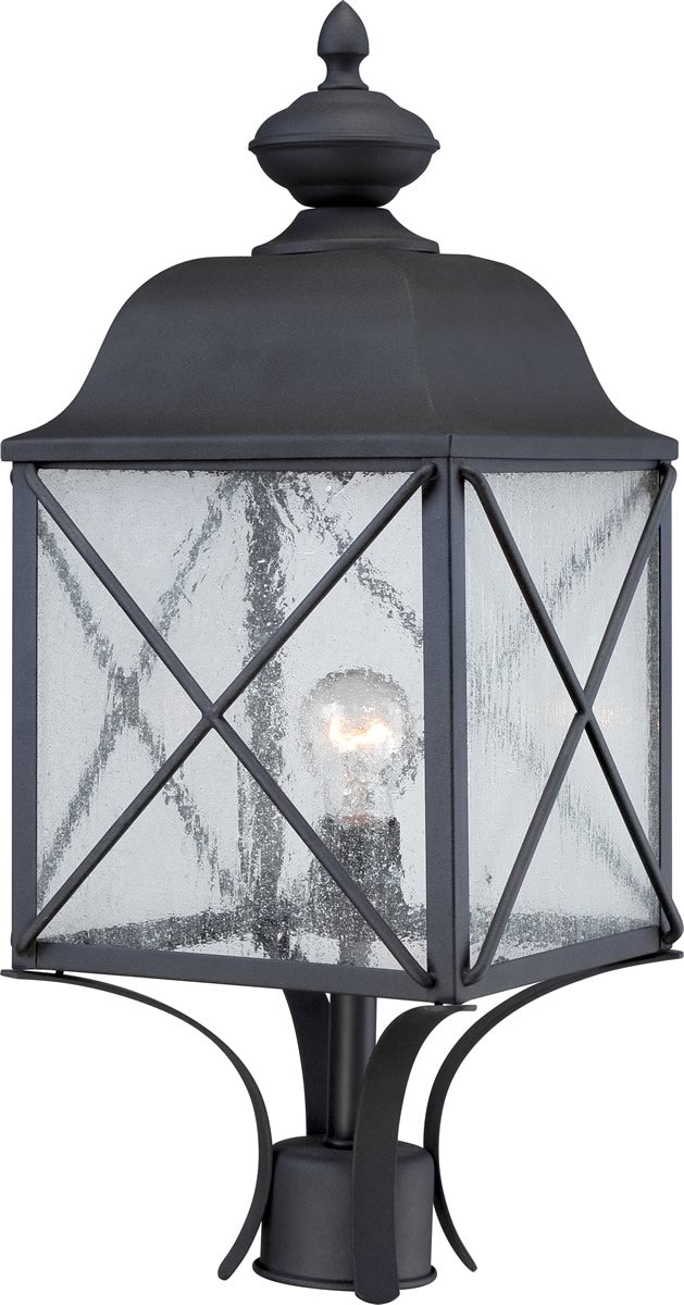 23"H Wingate 1-Light Outdoor Textured Black