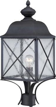23"H Wingate 1-Light Outdoor Textured Black