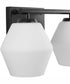Copeland 2-Light Mid-Century Modern Vanity Light Matte Black