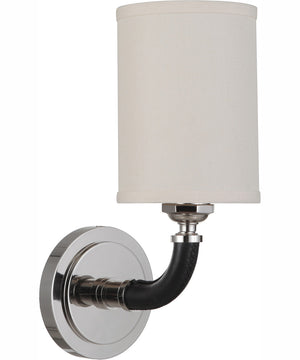 Huxley 1-Light Wall Sconce Polished Nickel