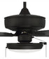 52" Outdoor Pro Plus 119 Pan Light Kit 1-Light Indoor/Outdoor Ceiling Fan Flat Black