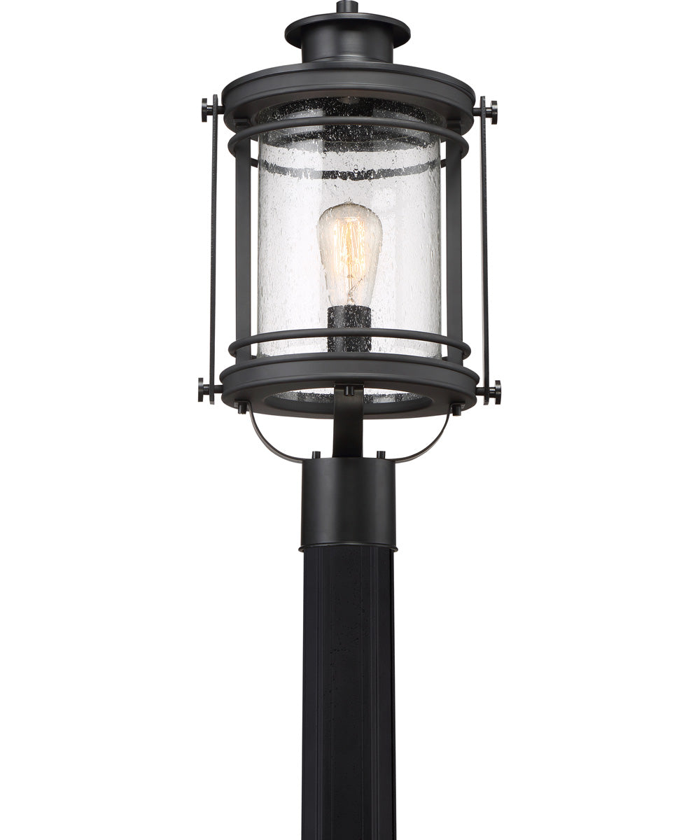 Booker Large 1-light Outdoor Post Light Mystic Black
