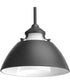Carbon 1-Light Etched White Glass Mid-Century Modern Pendant Light Graphite