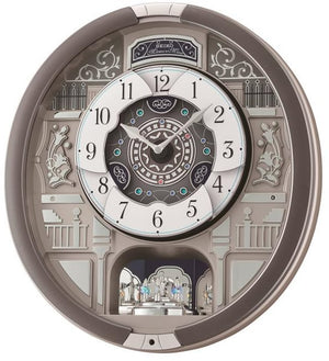 16"H Melodies in Motion Clock  with 18 Hi Fi Melodies  Rotating Pendulum
