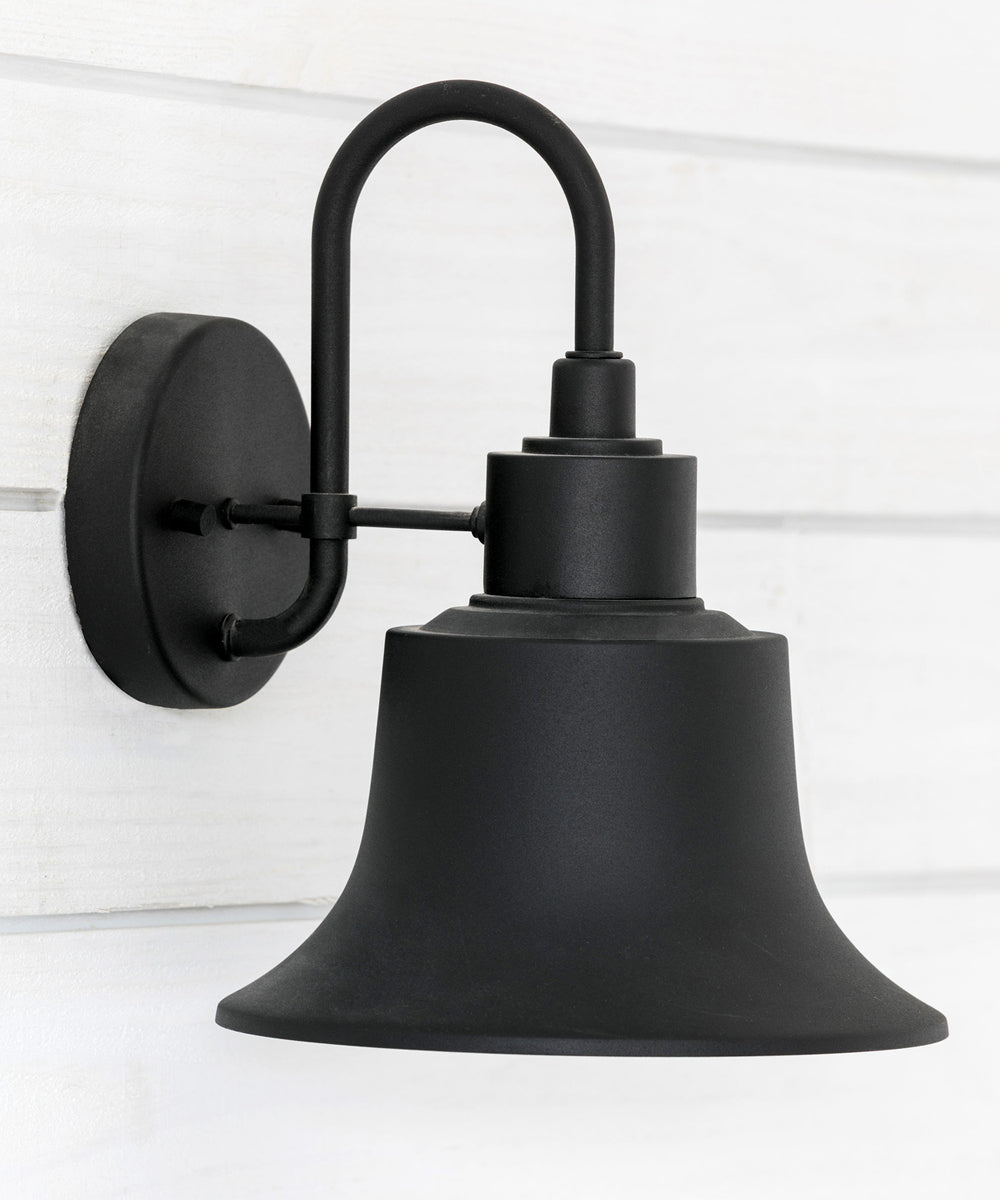 Brock 1-Light Outdoor Wall Mount Rain or Shine - Black