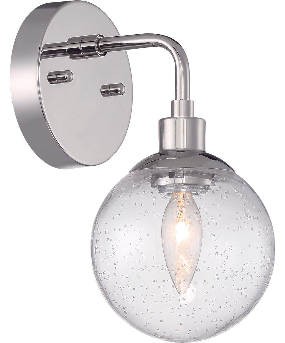 Que 1-Light Wall Sconce Chrome