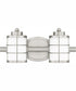 Hazlett Medium 2-light Bath Light Brushed Nickel
