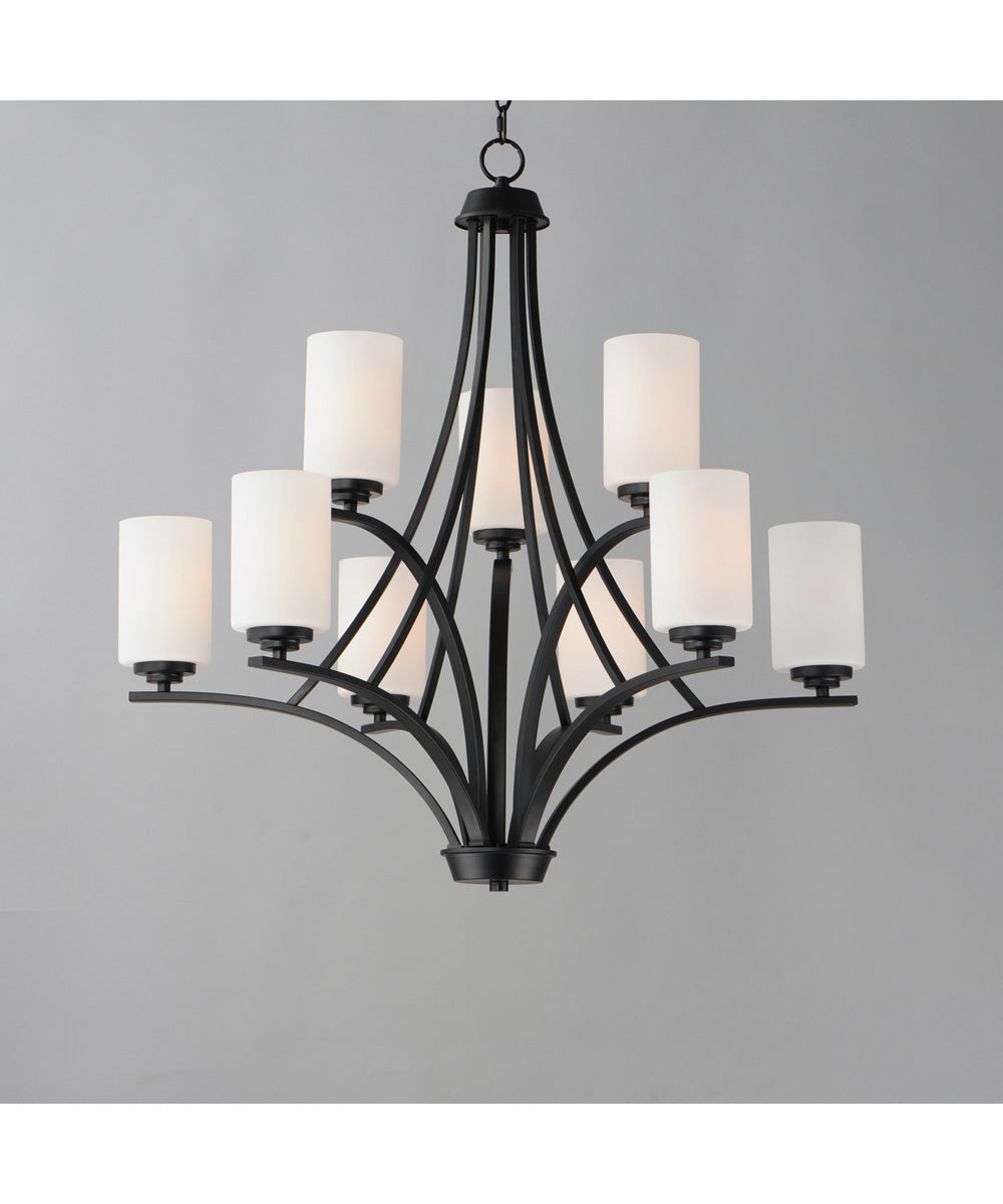 Deven 9-Light Chandelier Black