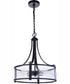 Elliot 5-Light Pendant Flat Black