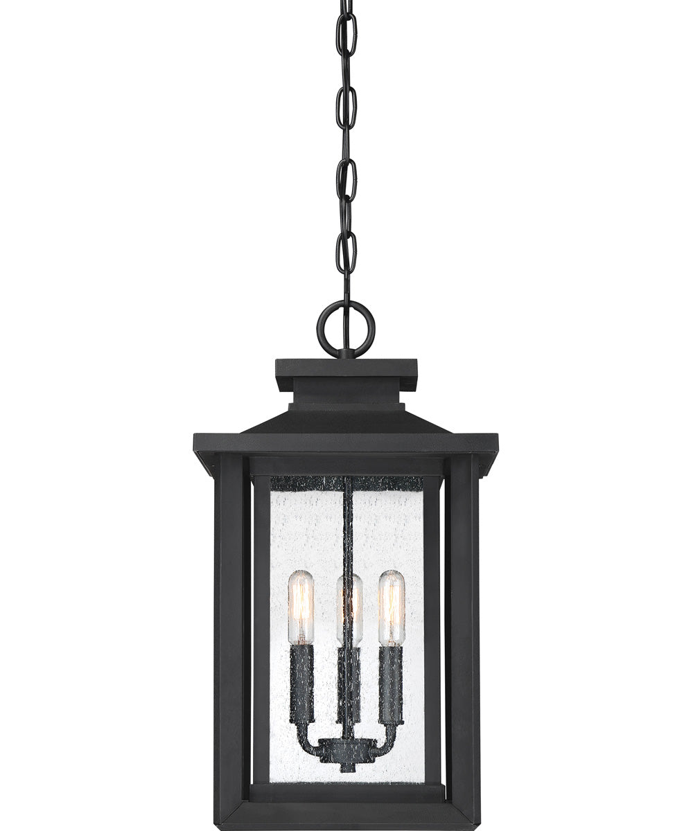 Wakefield Large 3-light Outdoor Pendant Light  Coastal Armour Earth Black
