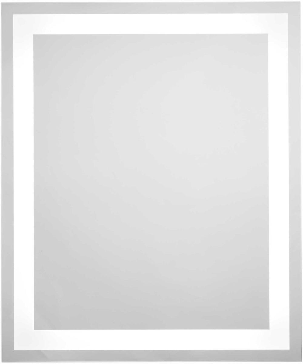 Captarent 30x36 in. Rectangular Illuminated Integrated LED Modern Mirror White