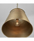 Welker 1-Light Pendant Aged Brass