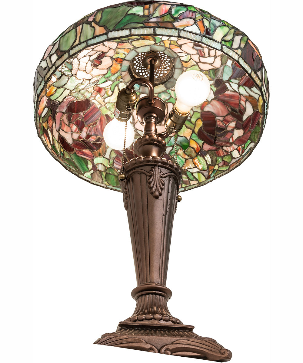 26" High Tiffany Peony Table Lamp