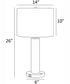 Quilla 1-Light Table Lamp With Led Frost Acrylichrome/ White