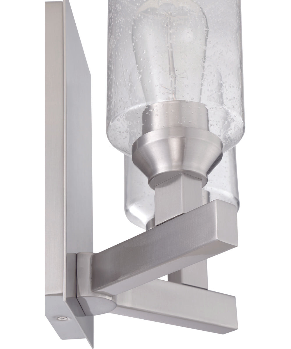 Chicago 2-Light Wall Sconce Brushed Polished Nickel