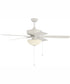 52" Outdoor Pro Plus 211 White 2-Light Indoor/Outdoor Ceiling Fan White