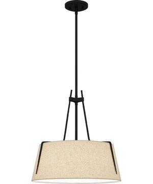 Leona 3-light Pendant Matte Black