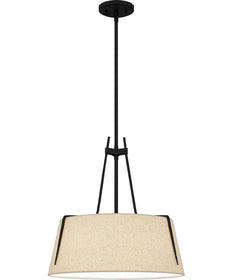 Leona 3-light Pendant Matte Black