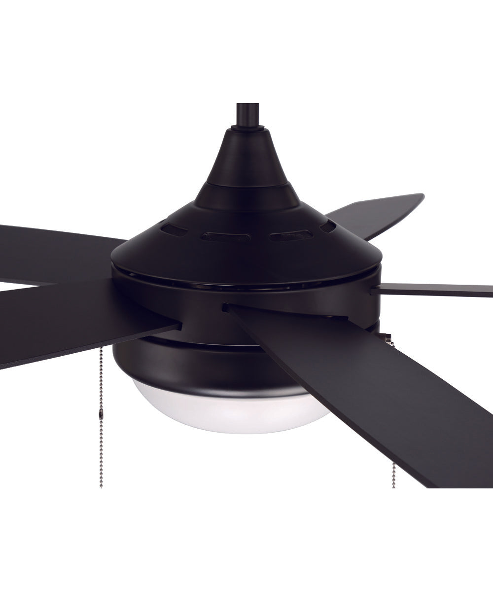52" Phaze 5 Blade 2-Light Ceiling Fan Flat Black