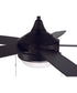 52" Phaze 5 Blade 2-Light Ceiling Fan Flat Black