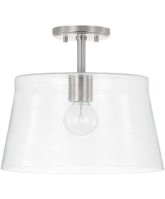Baker 1-Light Dual-Mount Pendant/Semi-Flush Mount Brushed Nickel