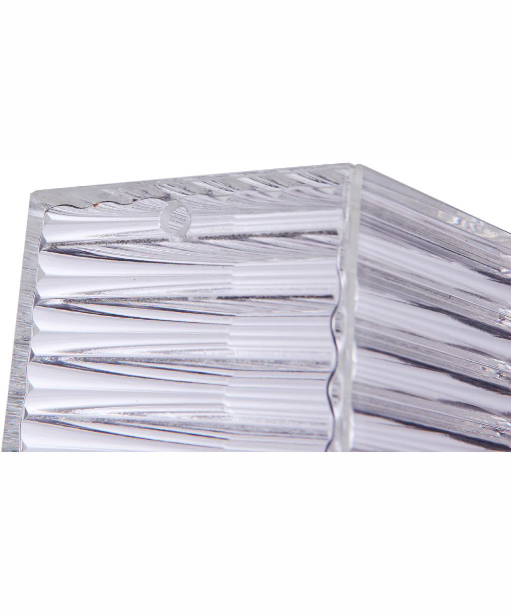 Ridge 2-Light Wall Sconce Satin Aluminum