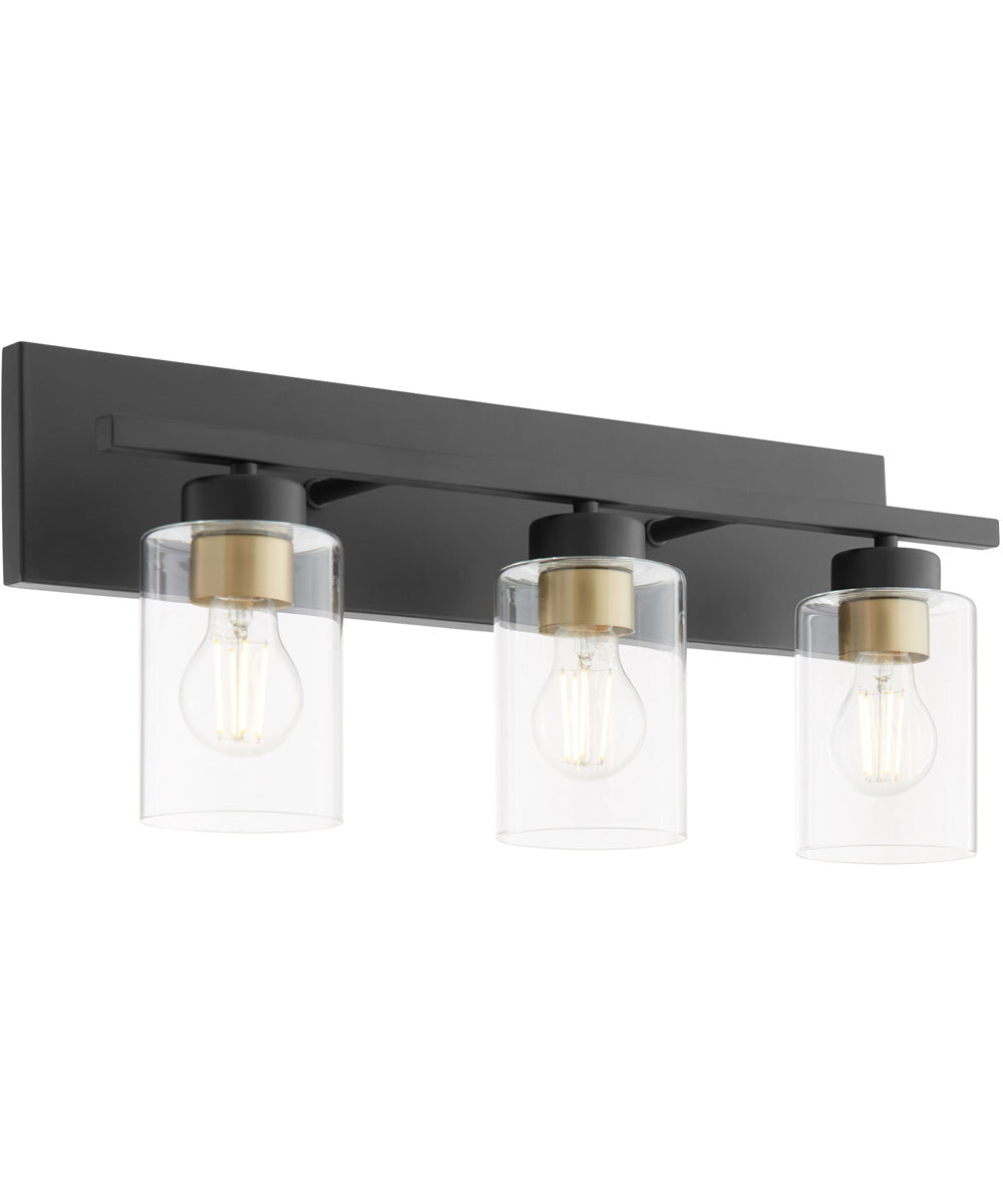 Carter 3-light Bath Vanity Light Matte Black