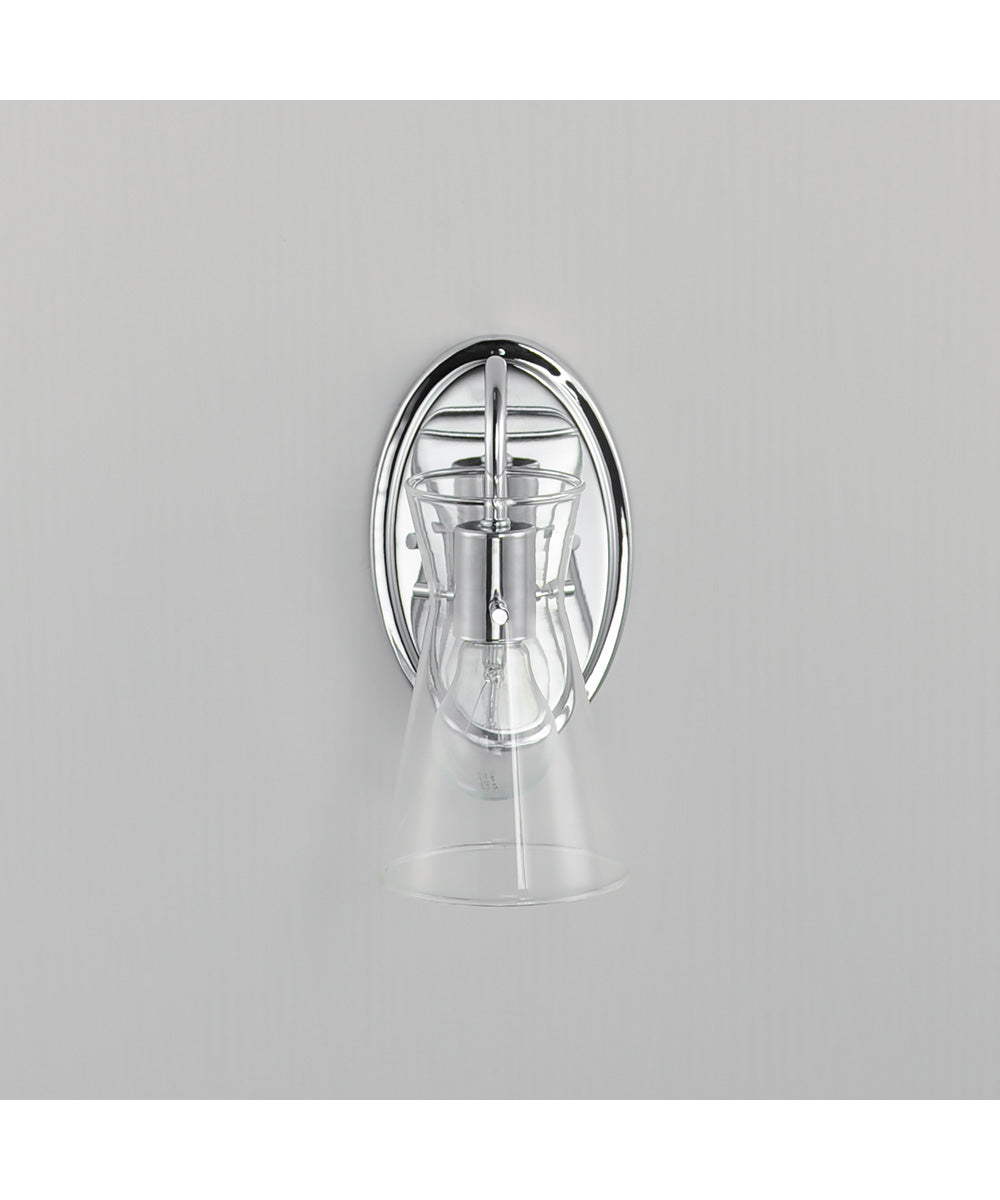 Ava 1-Light Wall Sconce Polished Chrome