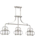 Trilogy 3-light Island Light Brushed Nickel