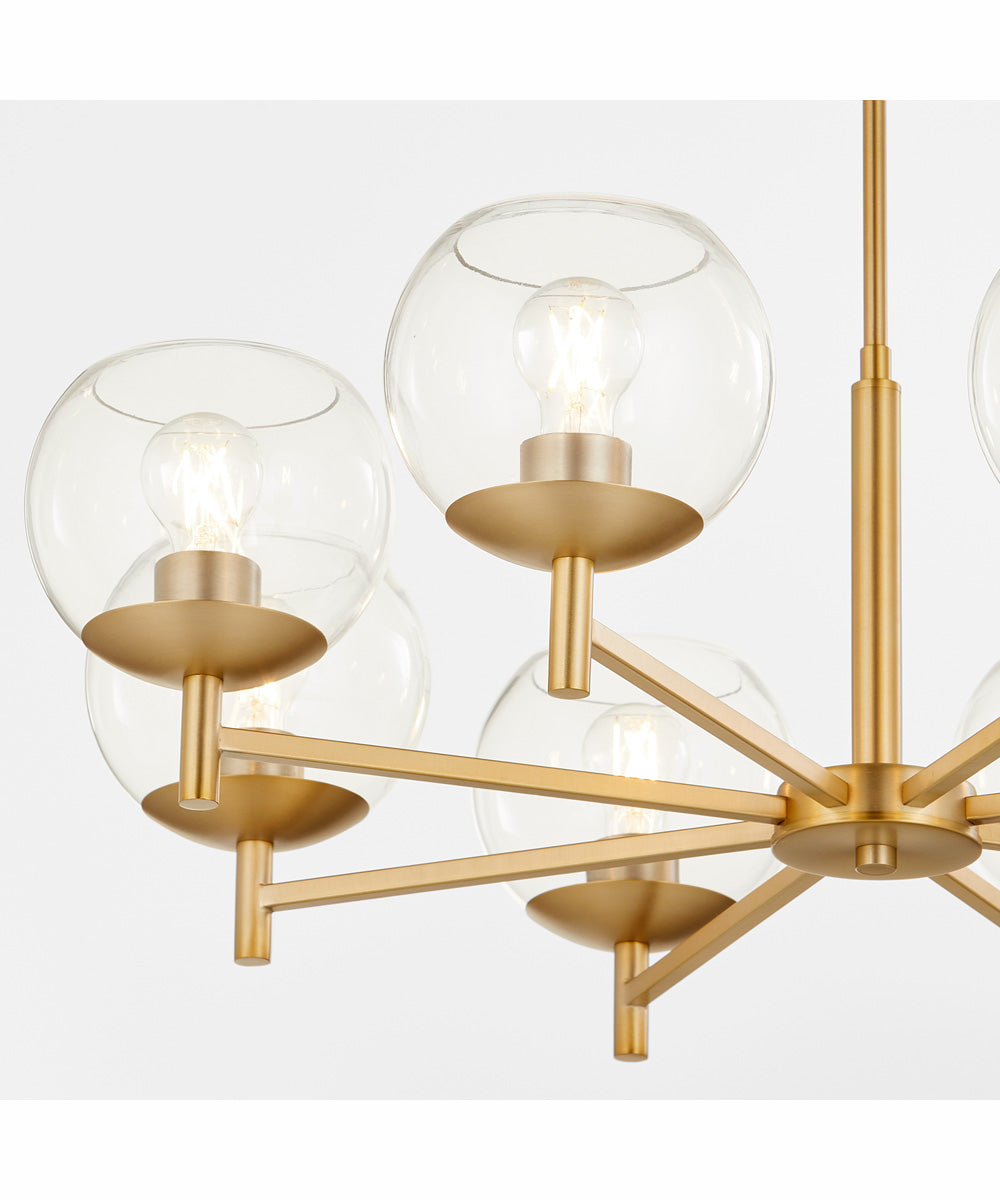 Lyon 8-light Chandelier Aged Brass