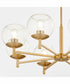 Lyon 8-light Chandelier Aged Brass