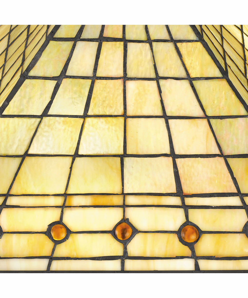 Tiffany Small 2-light Table Lamp Matte Black