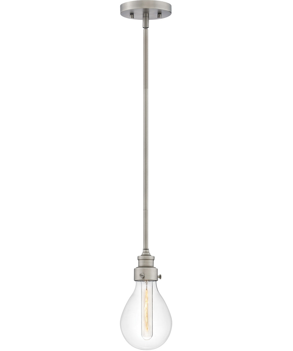 Denton 1-Light Small Pendant in Pewter
