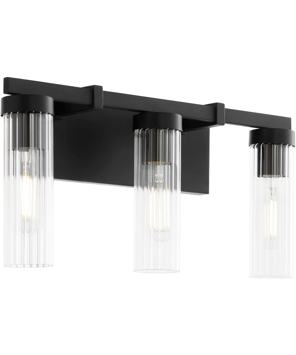 Kilbey 3-light Bath Vanity Light Matte Black