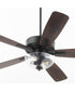 52" Ovation 2-light LED Ceiling Fan Matte Black