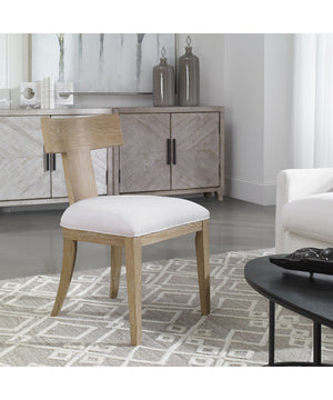 Idris Armless Chair Natural