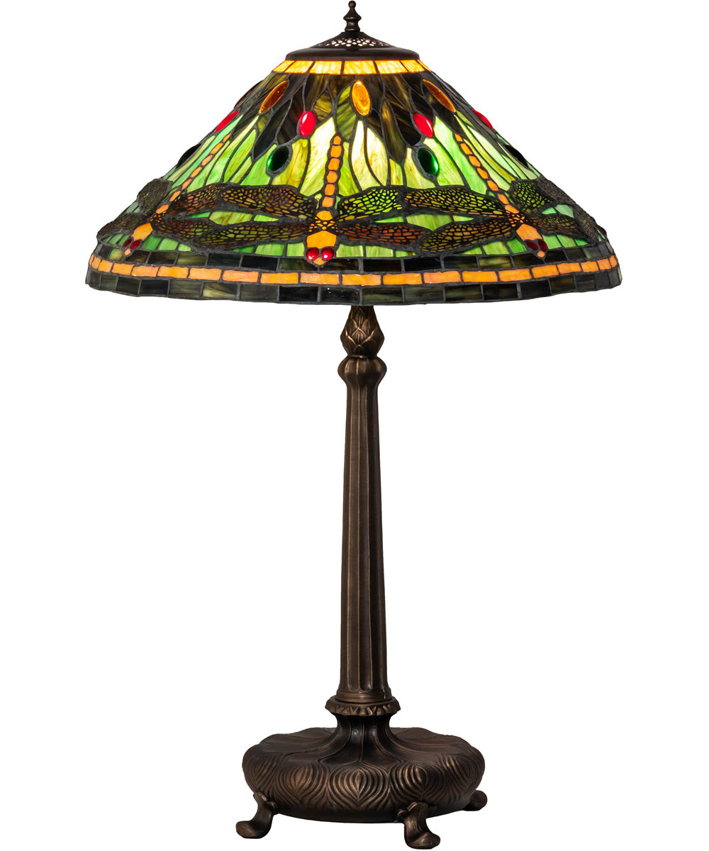 31" High Tiffany Dragonfly Table Lamp