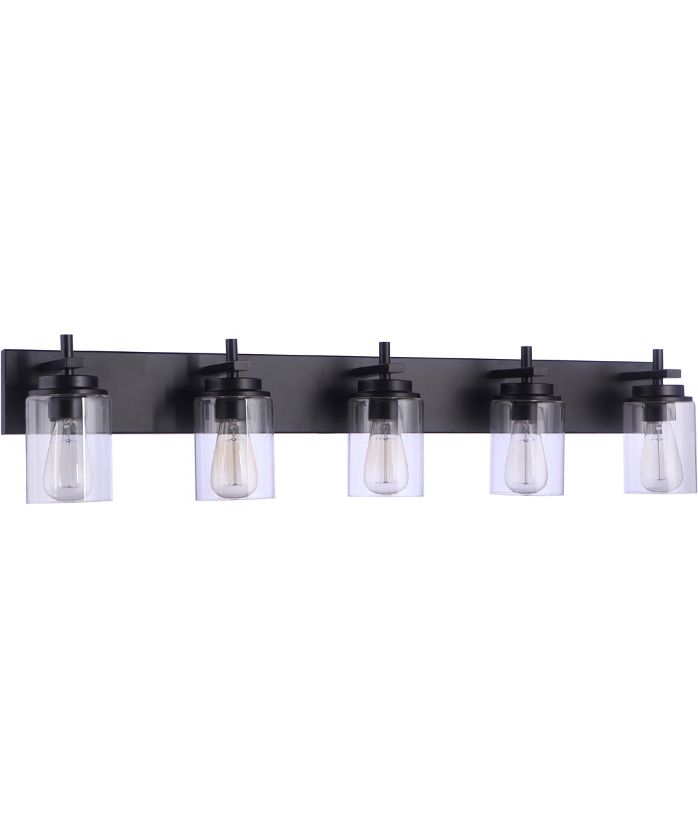 Reeves 5-Light Vanity Flat Black