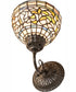8" Wide Tiffany Turning Leaf Wall Sconce