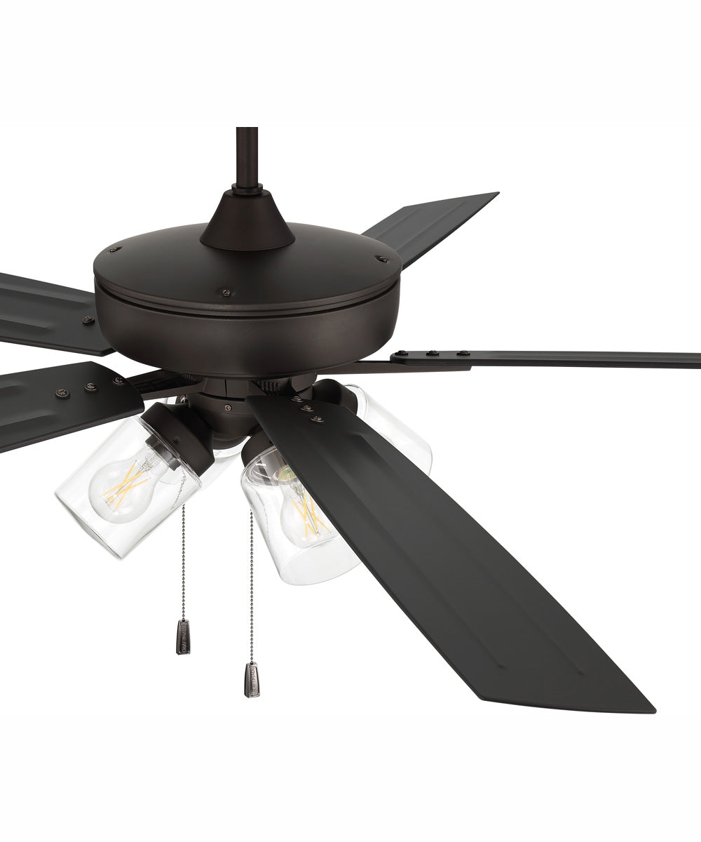 60" Outdoor Super Pro 104 4-Light Indoor/Outdoor Ceiling Fan Espresso