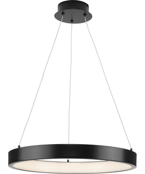 Inverse LED  Modern Pendant Matte Black