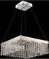 Alecia II 24-Light Led Chandeliers Chrome/Crystals