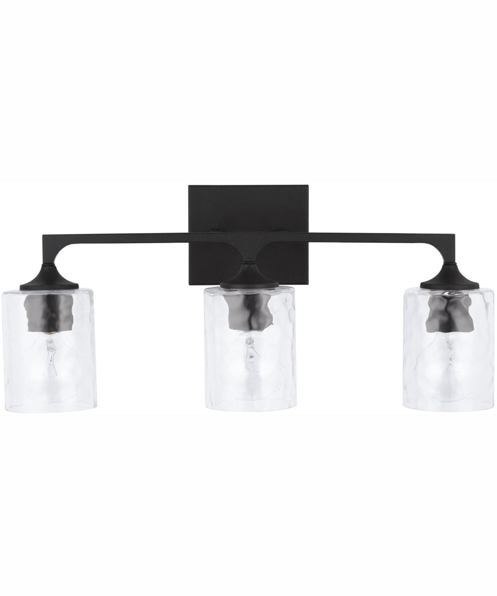 Clint 3-Light Vanity Black Iron